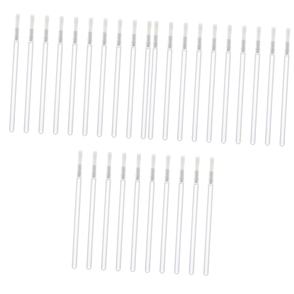 Balacoo 150 Pcs White Short Hair Lip Gloss Brush, 10X2X2cmx3pcs, Whitex3pcs