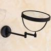 Makeup Vanity Mirror,Two-Sided Wall Mounted Beauty Mirror 3X Magnification Bathroom Mirror 360Swivel Extendable Cosmetic Mirror,Black view 2