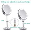 8 Inch Round Cosmetic Vanity Mirrors, 360 Degree Swivel Double Sided Make Up Mirrors for Bathrooms, Hotels view 4