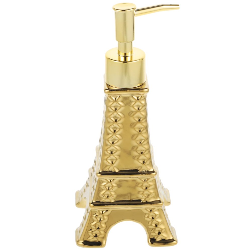 Housoutil Dispenser Pump Bottle Eiffel Tower Style Soap Dispenser for Kitchen Bathroom Modern Design Hand Lotion Pump for Shampoo Body Wash