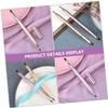 Balacoo 4 Pcs Double Ended Lip Brush Makeup Lip Brush Lipstick Brush Retractable Eye Lipstick Brush, 15x1cmx2pcs view 3