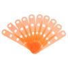 BIUDECO 20pcs Silicone Hair Roller Bands for Perm Rods - Orange - Flexi Rod - Hair Salon Professional Tool - Durable and Reusable - Seamless Design for Flat and Spiral Curls - Hairdresser Accessory view 1