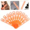 BIUDECO 20pcs Silicone Hair Roller Bands for Perm Rods - Orange - Flexi Rod - Hair Salon Professional Tool - Durable and Reusable - Seamless Design for Flat and Spiral Curls - Hairdresser Accessory view 3