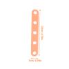 BIUDECO 20pcs Silicone Hair Roller Bands for Perm Rods - Orange - Flexi Rod - Hair Salon Professional Tool - Durable and Reusable - Seamless Design for Flat and Spiral Curls - Hairdresser Accessory view 4