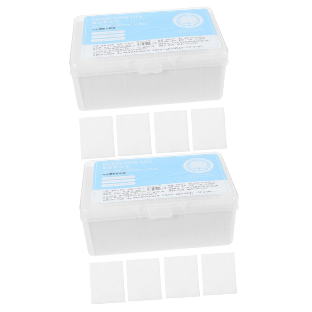 balacoo 2160pcs Non-Woven Fabric Makeup Removing Pads Lightweight Facial Pads for Toner Gel and Lotion Application for Face and Nail Polish Remover Random Packing Style