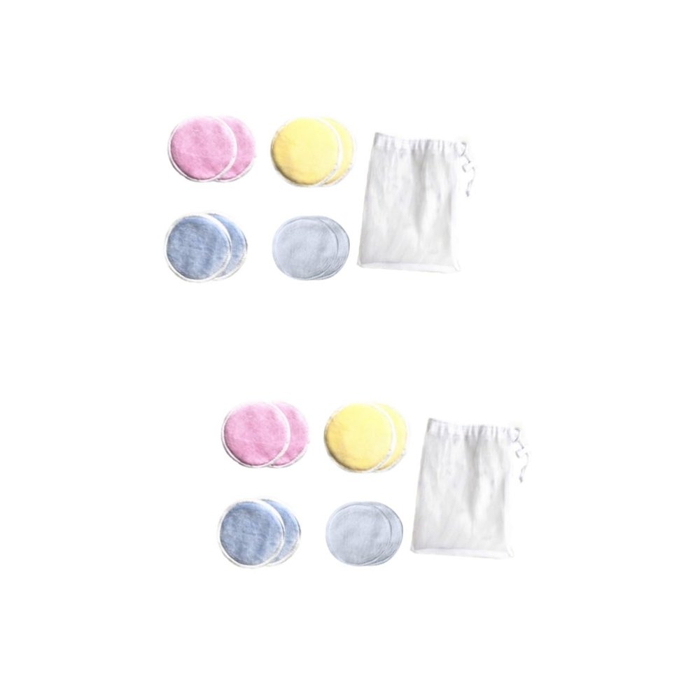 Balacoo 16 Pcs Deep Clean Pores Facial Cotton Toalla Desmaquillante Cotton Pad Tool Cotton Face Pad Makeup Remover Pads Face Wash Cosmetics Tool Cleansing Cotton Washed, 8*8cmx2pcs, As Shownx2pcs