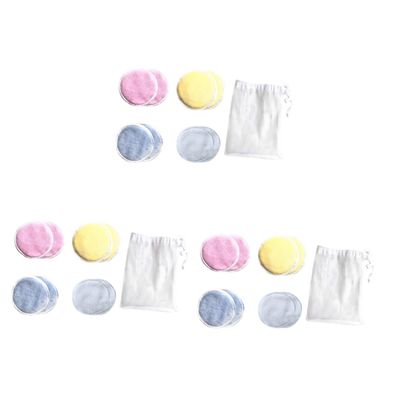 balacoo 24pcs Cotton Pads Makeup Remover Facial Cleansing Pads Reusable Eco-Friendly Cleansing Cloths