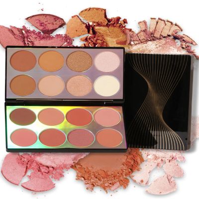 Berinist 16 Colors Contour PaletteBlush Highlighter Bronzer Powder All in one Makeup PalettesBlendable Matte Shimmer Illuminator Palette for Sculpting the Face and Create a Glowing Look Makeup
