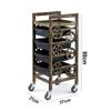 4-5 Drawer Retro Salon Trolley Hairdresser Multifunctional Trolley Hair Salon Storage Tray Beauty Spa Rolling Storage Cart (A) view 2
