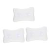 Didiseaon 3pcs Comfortable Bath Tub Pillow Strong Cups Soft Breathable Mesh Structure Ergonomic Design for Neck and Back Support for Relaxing Bathing view 1