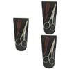 NOLITOY 3sets Eyebrow Scissors Stainless Steel Trimmer for Beard Grooming Shear Cutter for Professional Home Use for Precise Eyebrow Beard Shaping view 1