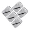 Housoutil 5pcs Stainless Steel Eyebrow Clip Set Ergonomic Eyebrow Tweezers for Precision Grooming and Makeup Portable Beauty Tool for Men and Women for Home and Travel view 1