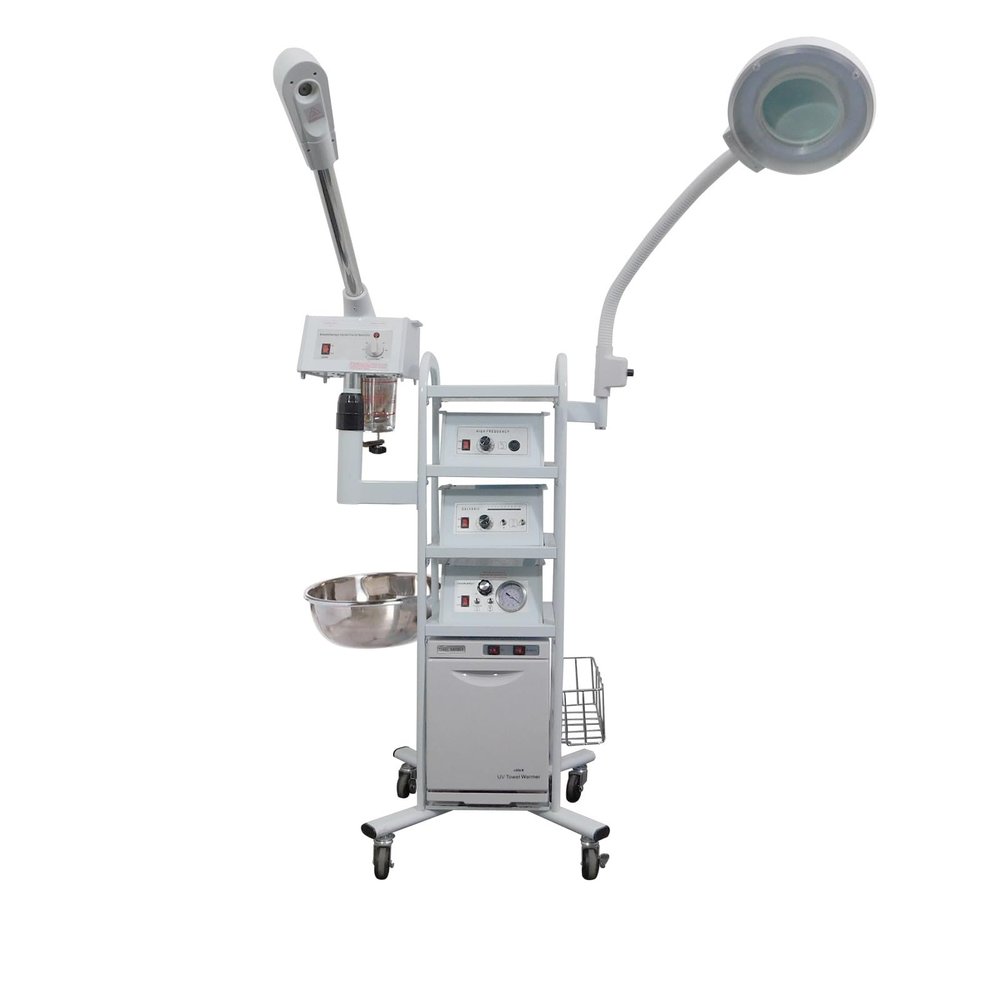 11 in 1 Facial Machine with Flex Lamp on a 3 Tier Mobile cart SKU: MSR-11in1T3