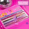 Just My Style Tinsel Hair Stylist Studio, Fairy Hair Tinsel Kit, 9 Colorful Tinsel Strands & Hair Beading Tool, Hair Extensions for Kids, Fun Hair Accessories for Teens, Great Gifts for Preteens view 2