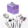 Capacity Cosmetic Alloy Storage Women Large Professional Makeup Aluminum Organizer Casepurple Up, As Shown, medium view 2