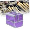 Capacity Cosmetic Alloy Storage Women Large Professional Makeup Aluminum Organizer Casepurple Up, As Shown, medium view 3