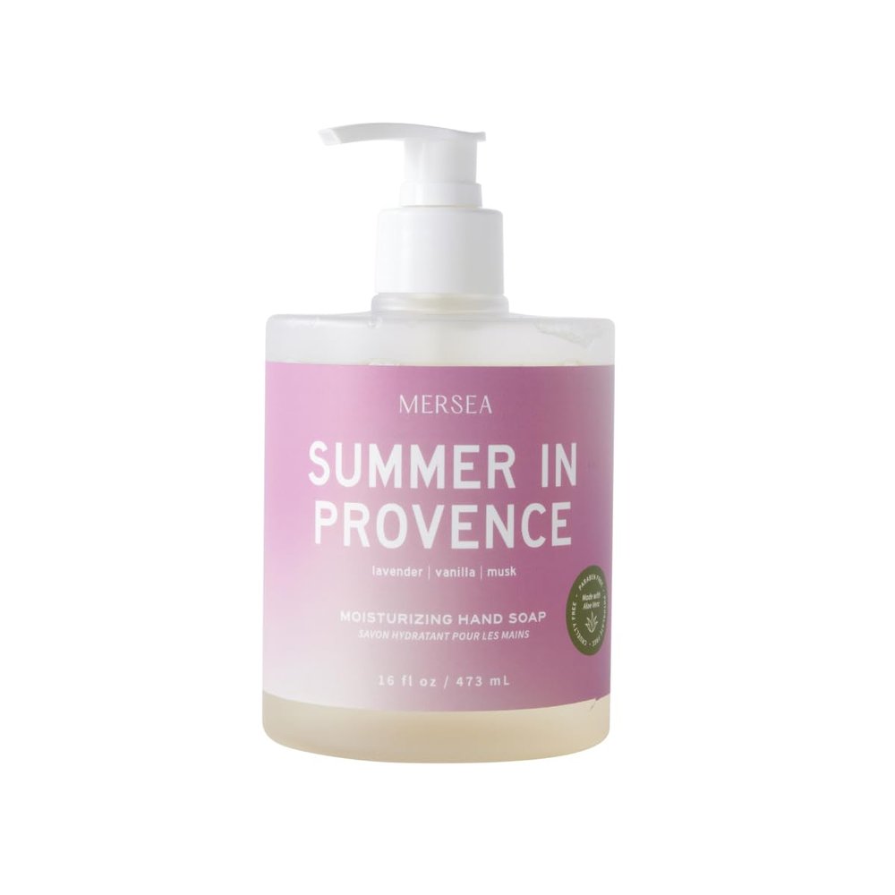MERSEA Moisturizing Liquid Hand Soap in Large Pump Bottle, Summer in Provence (16 fl oz)