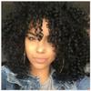 1Pcs African European and American Short Hair, Black Lady Wigs, Curly Hair Explosion Wigs, Styling Shows, Punk Wigs (6# Black) view 1