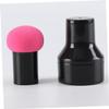 balacoo 10 Sets Simple Mushroom Head Makeup Sponge with Handles for Easy Application Non-latex Cosmetic Powder Applicators for Foundation Concealer and Blush for Gifts Special Occasions view 2