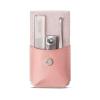 AMONG Manicure Kit 3-Piece Manicure Set, Nail Clippers, Nail File and Ear Pick, Personal Portable Nail Clipper Set, Personal Travel Nail Care Tools Nail Clippers Kit (Color : Pink) view 1