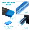 Large Tattoo Machine Covers - Narkysus 200Pcs Tattoo Pen Covers Disposable Blue Pen Bags 2.5 x 7.1in Machine Sleeves for Tattoo Supplies view 3