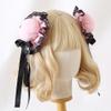 TTYAO REII Chun-Li Hair Clips 2Pcs Vintage Chinese Style Hair Accessories Girls Round Bun Side Clips for Costume Party (Pink Black) view 2