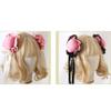 TTYAO REII Chun-Li Hair Clips 2Pcs Vintage Chinese Style Hair Accessories Girls Round Bun Side Clips for Costume Party (Pink Black) view 4