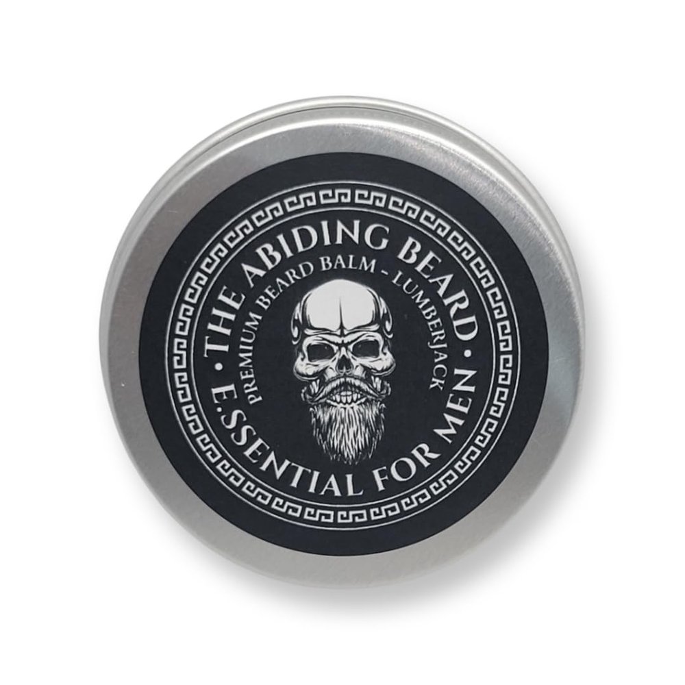 E.ssential for Men - The Abiding Beard Premium Beard Balm, 2 oz., with Shea Butter, Coconut Oil, Sunflower Oil, Grapeseed Oil, Vitamin-E, and Baobab Oil (Lumberjack)