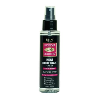 Wonder Wig Solution Heat Protectant Spray 3.38oz - Protect the Wig from Heat Damage with Silk Protein Infused Formula, Frizz Control, Adds Shine, Thermal Heat Protectant, Safe for All Hair Types