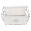 balacoo Metal Wire Makeup Storage Organizer Stylish Desktop Container for Cosmetics Simple Fabric Metal Design for Vanity and Bedroom Use view 1