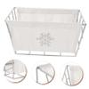 balacoo Metal Wire Makeup Storage Organizer Stylish Desktop Container for Cosmetics Simple Fabric Metal Design for Vanity and Bedroom Use view 4