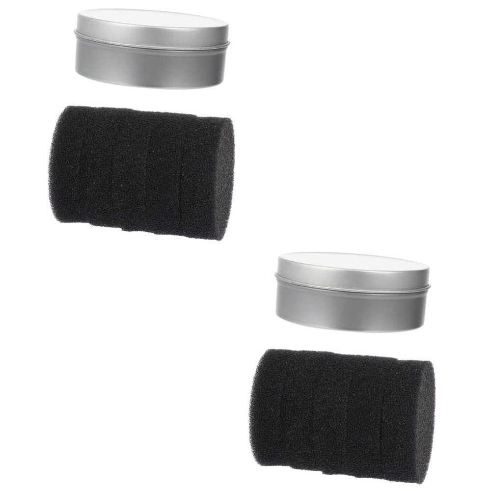 Didiseaon 2sets Reusable Makeup Brush Cleaner Sponge Cleaner Sponge Box for Efficient Cleaning