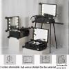 Makeup Train Case, Makeup Case with Mirror, Professional Rolling Cosmetic Case Large Storage Makeup Organizer Travel Trolley, Makeup Box Cosmetic Organizer Storage for Cosmetologist (Size : B) view 4