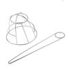 Housoutil Charming Metal Cage Hair Bun Holder Stick for Women Girls Daily Occasion view 1