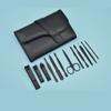 AMONG Manicure Kit Stainless Steel Nail Clippers with Built-in Nail File Sharp Nail Clippers for Men 12 Pieces Black Nail Clippers Kit view 4