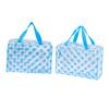NOLITOY 2pcs Pvc Makeup Bag Multifunctional Travel Toiletry Pouch for Women and Girls Easy to Clean Stippled Design Sky- for Cosmetics and Travel Essentials view 2