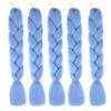 ihreesy 24 Inch Jumbo Braiding Hair Extension,Crochet Colored Hair Extensions Synthetic High Temperature Synthetic High Temperature Extension,Light Blue view 1