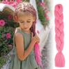 ihreesy 24 Inch Jumbo Braiding Hair Extension,Crochet Colored Hair Extensions Synthetic High Temperature Synthetic High Temperature Extension,Light Blue view 4