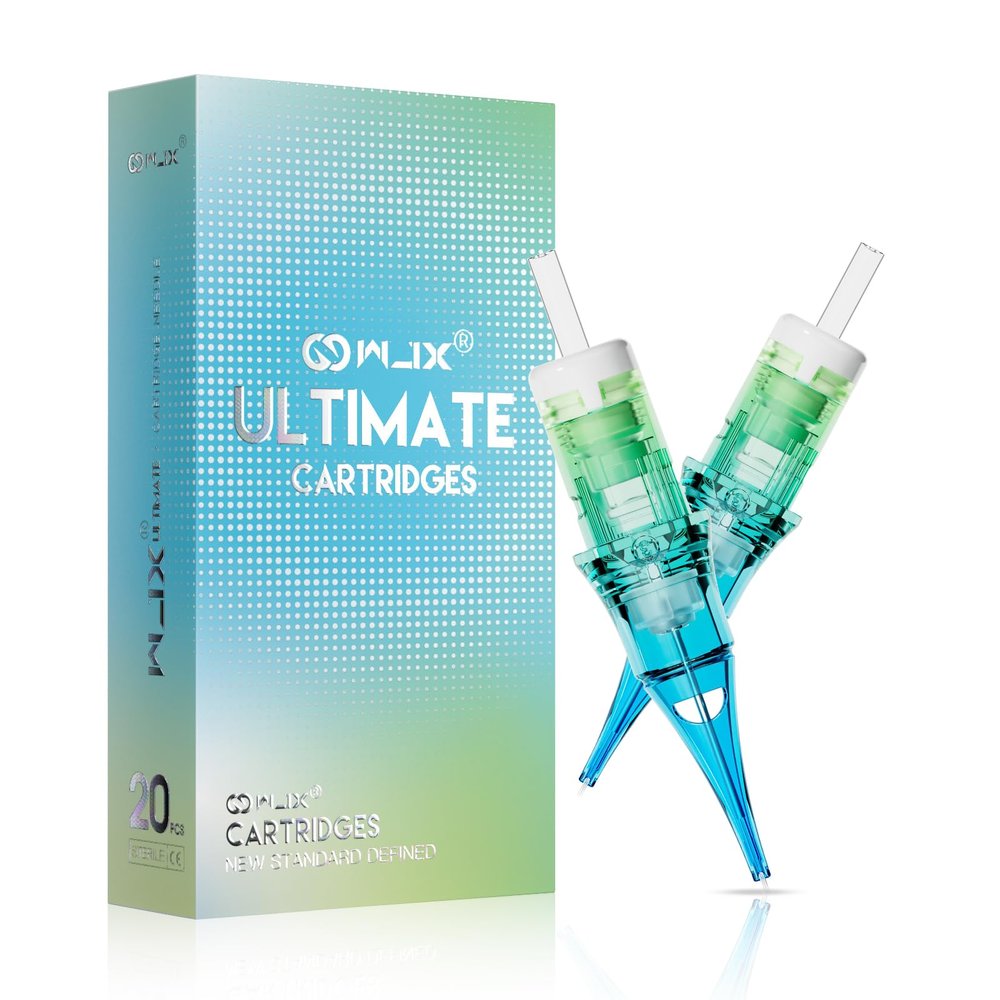 Wjx Ultimate Tattoo Needles 1007RL (20Pcs/Box) Disposable Professional Tattoo Cartridge Needles Precision Round Liner Fits Different Tattoo Machines
