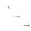 NOLITOY 3pcs Stainless Steel Eyebrow Scissors for Precision Trimming Small Makeup Tool for Eyelid Tape Portable and Durable Design Pvc Packaging view 1