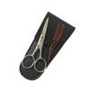 Didiseaon 2sets Stainless Steel Beard Shears and Eyebrow Scissors Kit Grooming Tools for Men Comb and Storage Bag for Home and Barber Use view 3