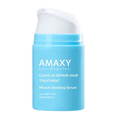 AMAXY Miracle Bonding Serum, Leave-In Hair Repair Treatment for Damaged Bleached Hair  Bond Protein Repair + Keratin Hair Serum, Frizz Control, Heat Protection, Sulfate Free - 1.69fl oz