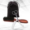 balacoo 2sets Beard Care Set Portable Beard Brush Kit Trimmer and Storage Bag Grooming Accessories for Men Lightweight and Easy to Carry for view 2