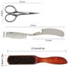 balacoo 2sets Beard Care Set Portable Beard Brush Kit Trimmer and Storage Bag Grooming Accessories for Men Lightweight and Easy to Carry for view 3