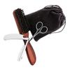 balacoo 1set Beard Care Set Trimmer and Comb Portable Beard Grooming Kit Black Cloth Bag Professional Design for Safe and Convenient view 1