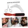 balacoo 1set Beard Care Set Trimmer and Comb Portable Beard Grooming Kit Black Cloth Bag Professional Design for Safe and Convenient view 3