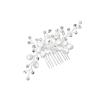 Housoutil Rhinestone Hair Comb for Brides Elegant Wedding Hair Accessory for Updos and Half-up Styles Handmade Decorative Comb Delicate for Wedding Engagement and Special Occasions view 4