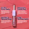bayfree Long Lasting Liquid Lipstick with Clear Lip Gloss Set, High Pigment and Shine Lip Stain, Waterproof, Kiss-Proof, Up to 24H Wear, 0.1 Fl oz (Radiantly Rose) view 2