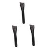 balacoo 3pcs Bright Black Wooden Handle Contouring Makeup Brush Shaped Foundation Tool for Precise Application Easy to Clean for Makeup view 1