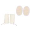 balacoo 12pcs Natural Loofah Exfoliating Shower Towels Gentle Bathing Tool for Daily Use for Back Rub and Skin Care Bathroom view 1
